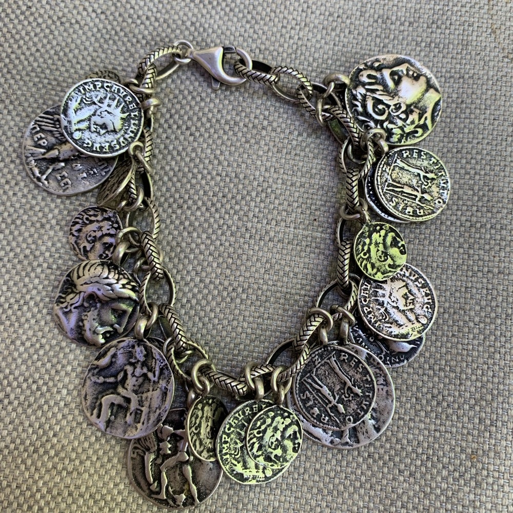 Silpada retired B1624 Roman Coin Bracelet